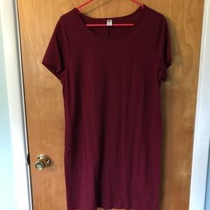 Dark Red Old Navy Swing dress
